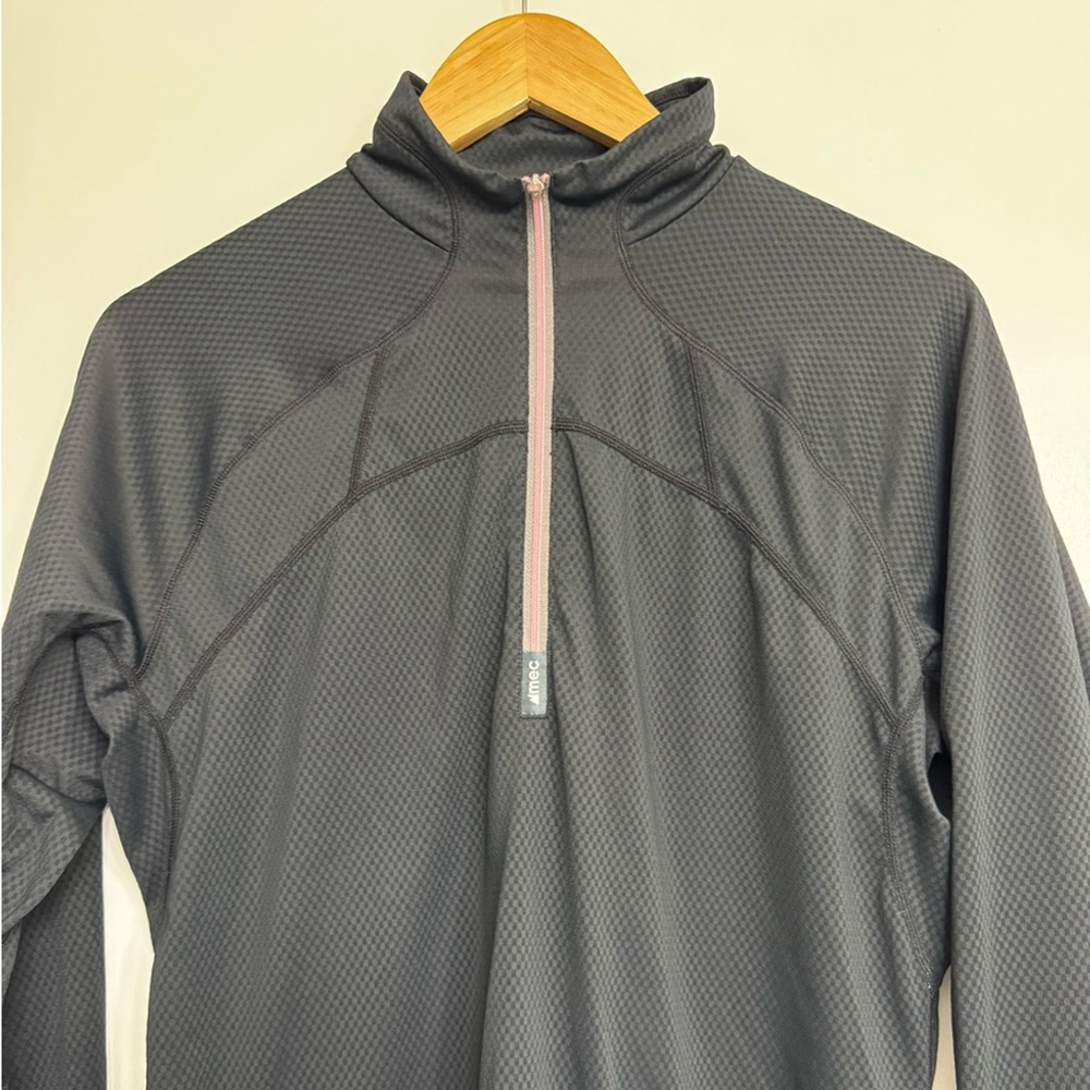 Mec Black Quarter Zip Performance Pullover Athlei… - image 5